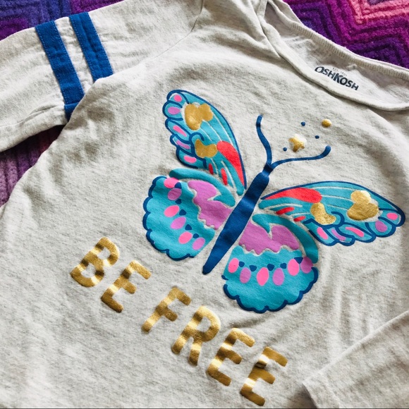 (2) Carter’s Spring Butterfly Shirt Cat Sweatshirt - Picture 3 of 6
